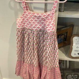 Zara Pink and White Kids Casual Dress